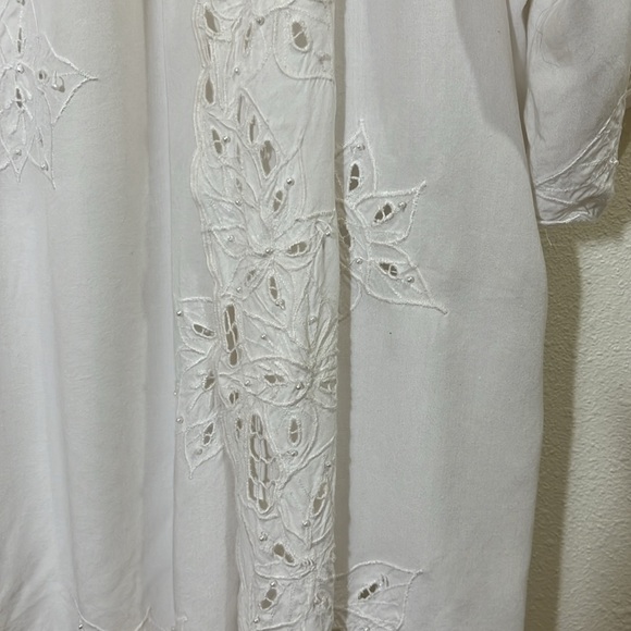 Midnight Velvet 2 pc. White smmaxi skirt and matching jacket. Size 1X - Picture 2 of 14